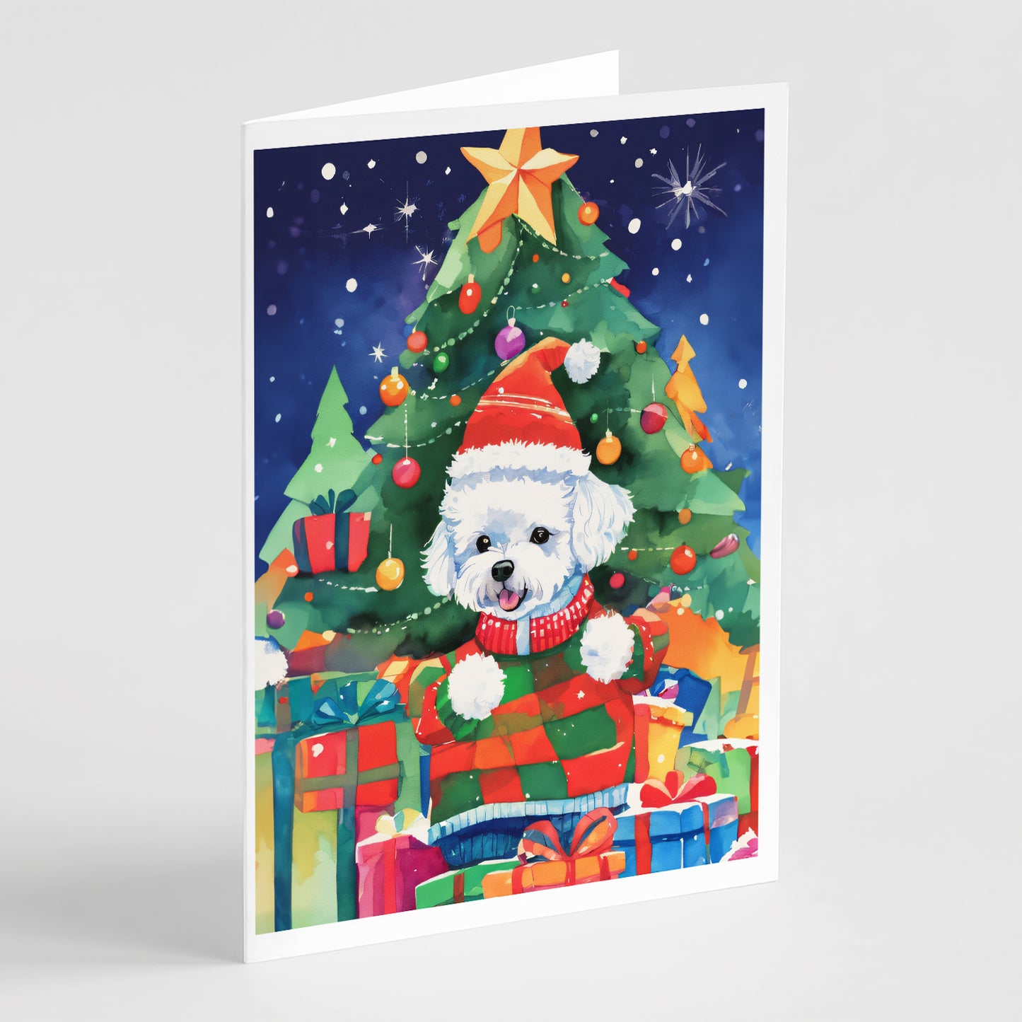 Buy this Bichon Frise Christmas Greeting Cards Pack of 8