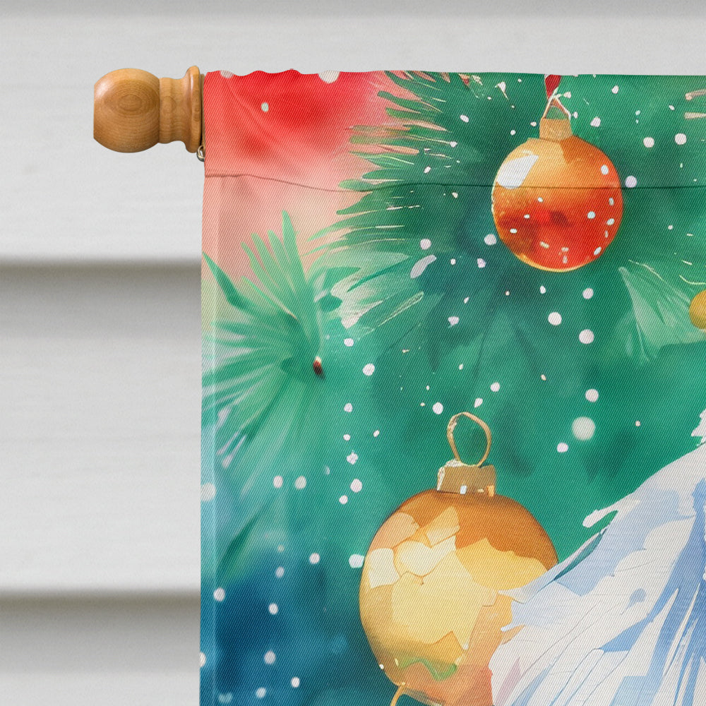 Bichon Frise Christmas House Flag