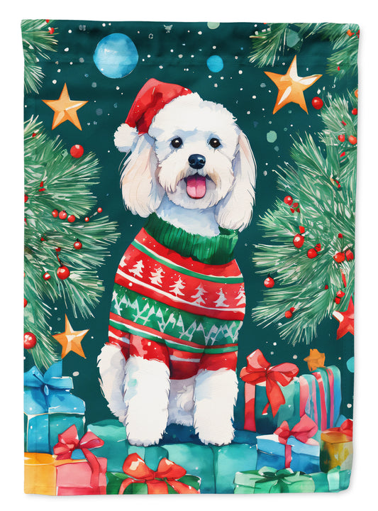 Buy this Bichon Frise Christmas House Flag