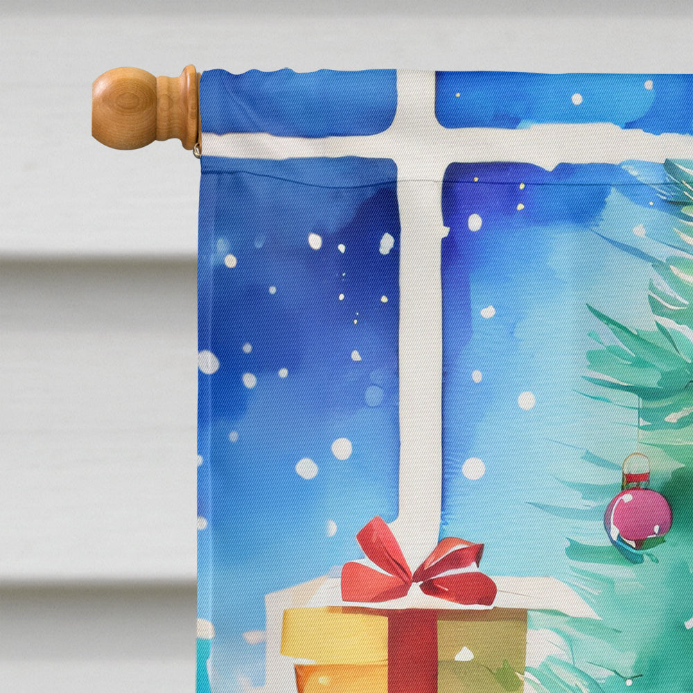 Bichon Frise Christmas House Flag