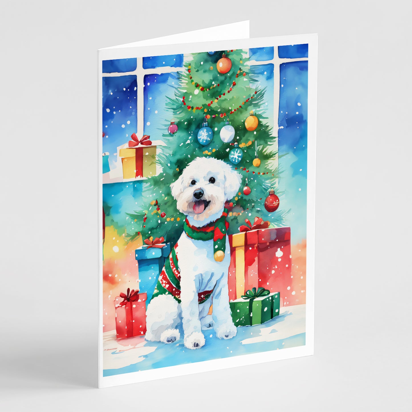 Buy this Bichon Frise Christmas Greeting Cards Pack of 8