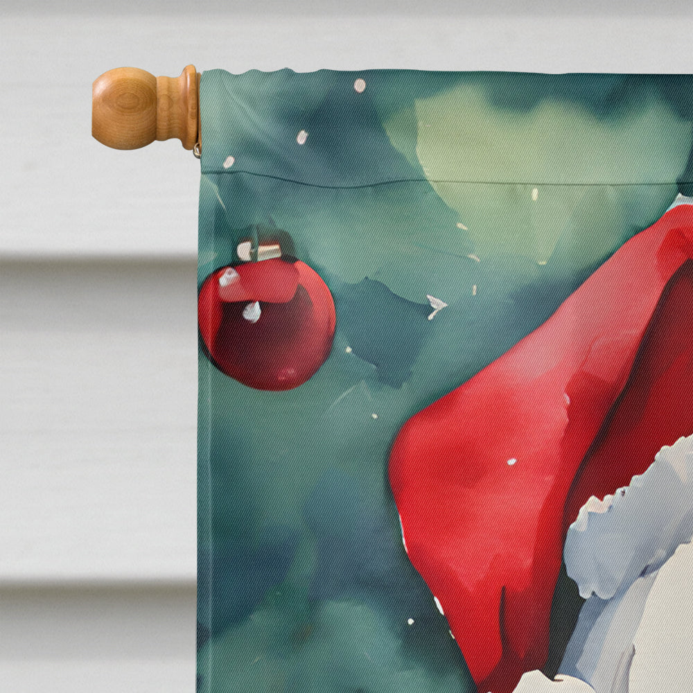 Bichon Frise Christmas House Flag