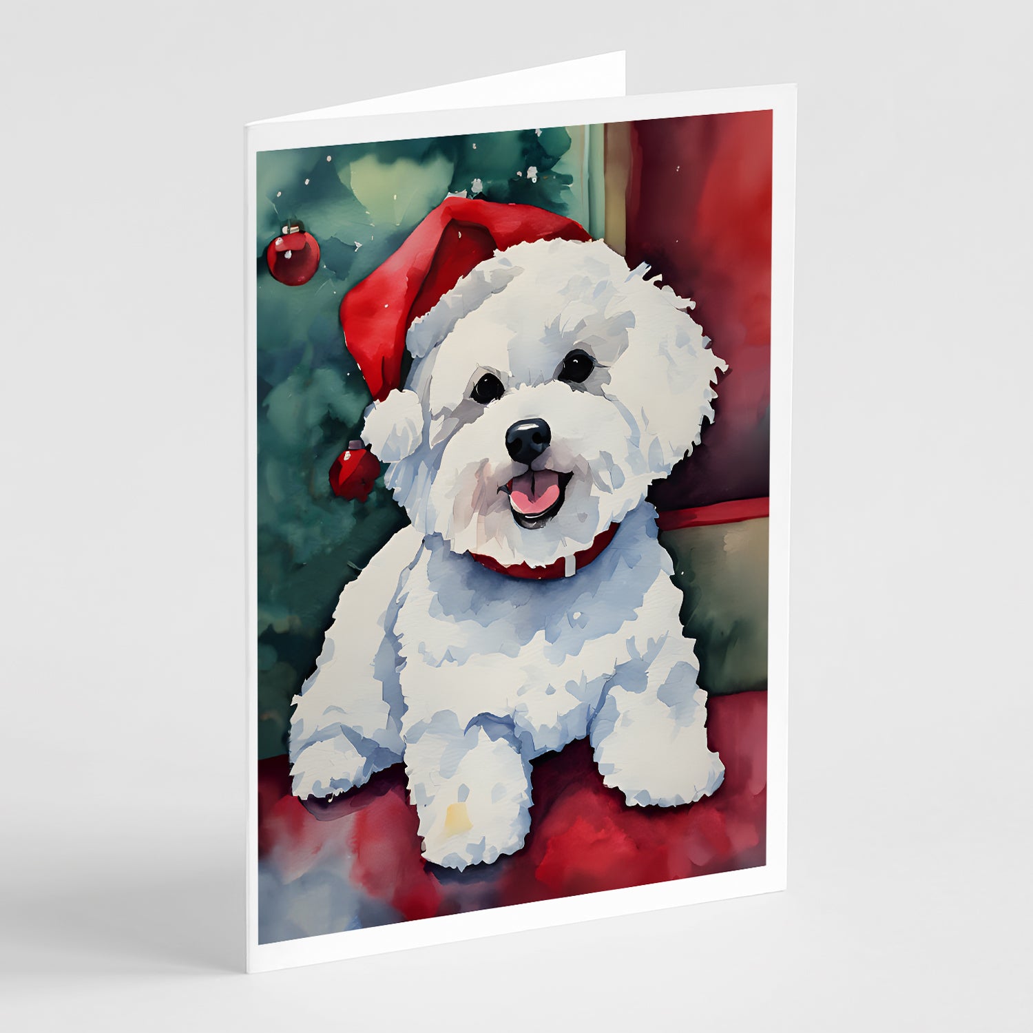 Buy this Bichon Frise Christmas Greeting Cards Pack of 8