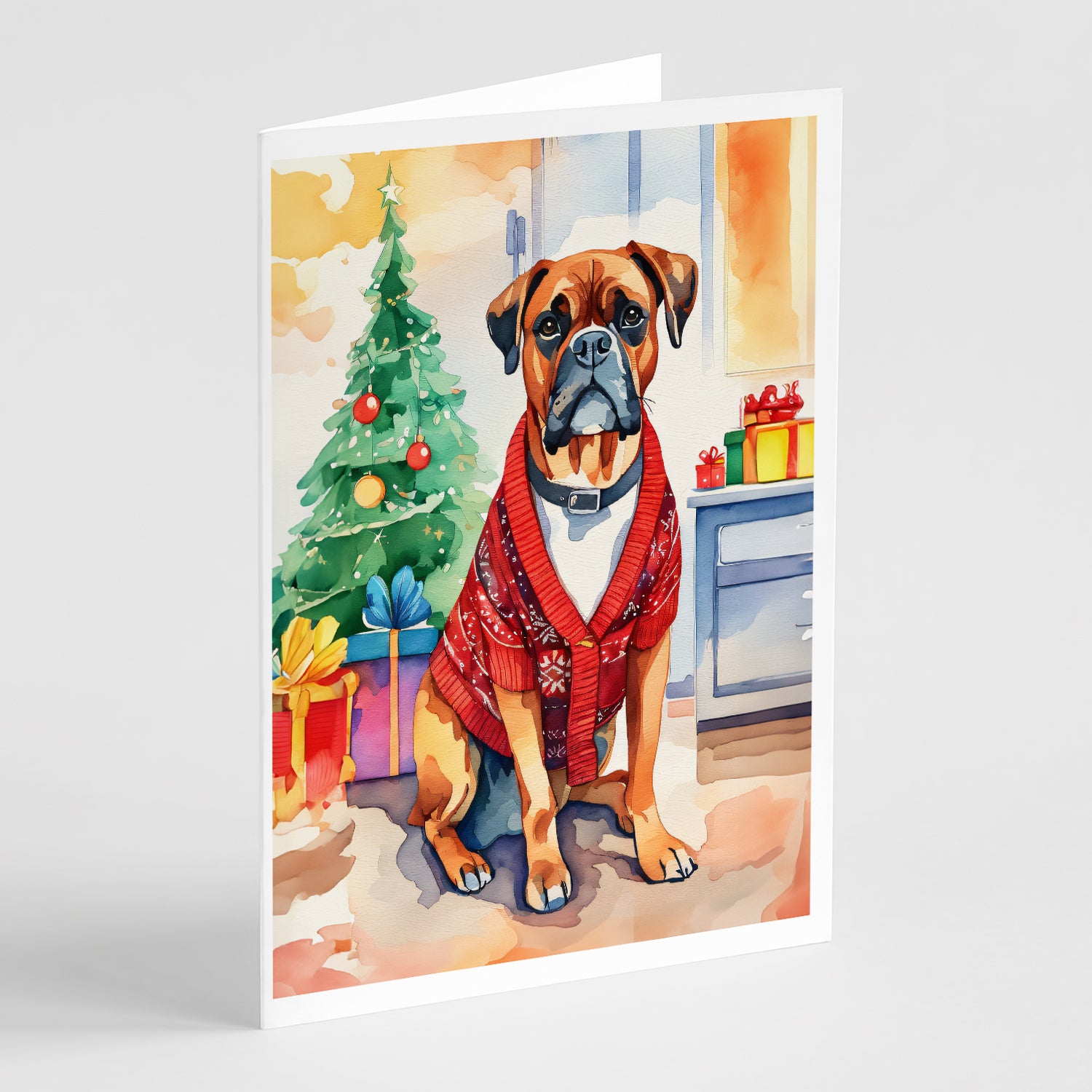 Buy this Boxer Christmas Greeting Cards Pack of 8