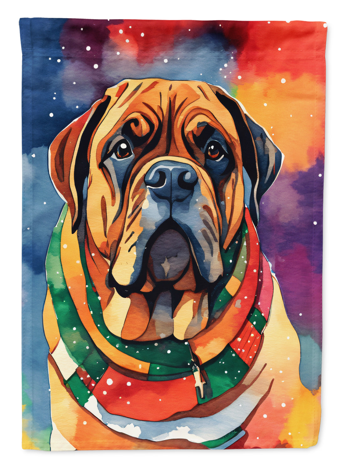 Buy this Bullmastiff Christmas House Flag