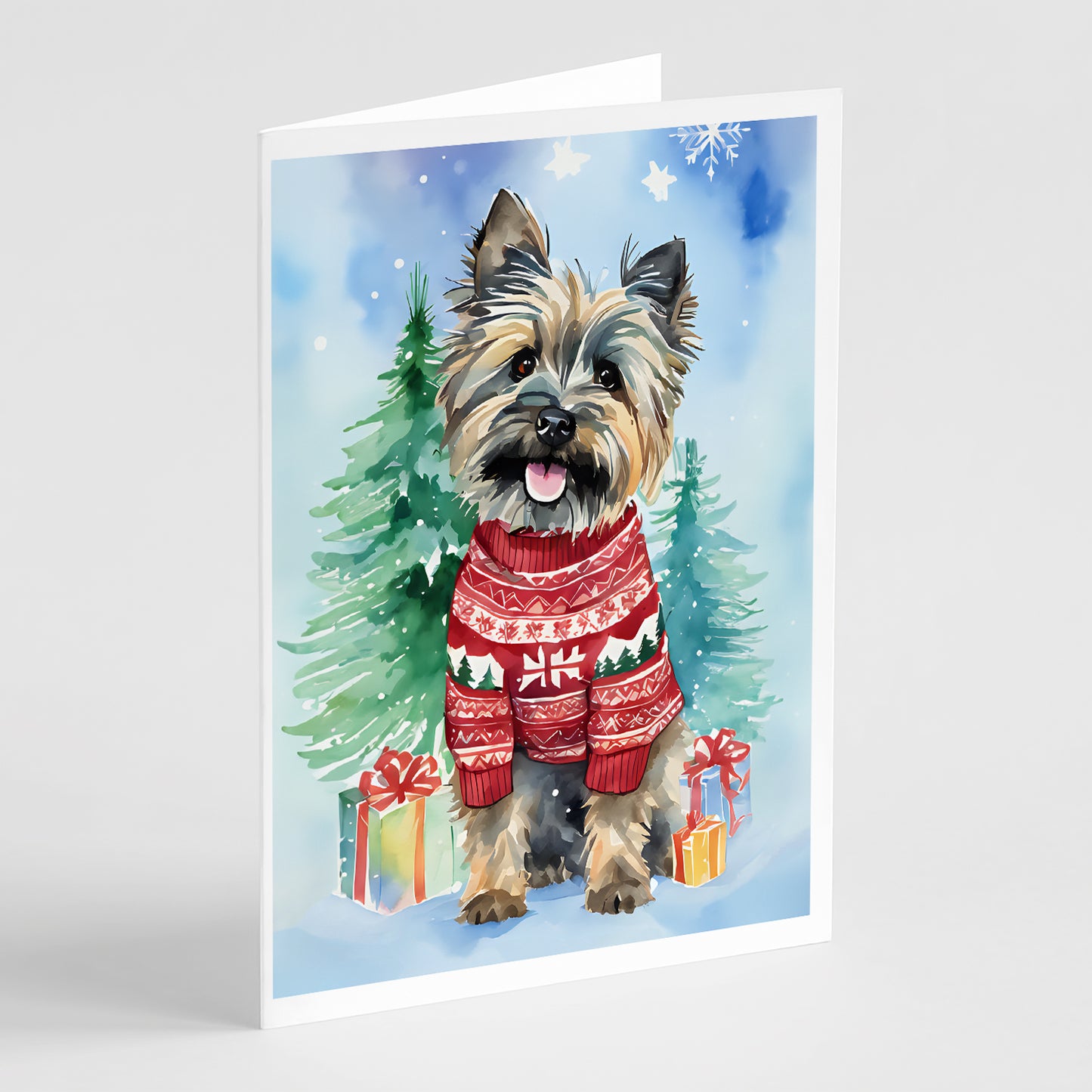 Buy this Cairn Terrier Christmas Greeting Cards Pack of 8