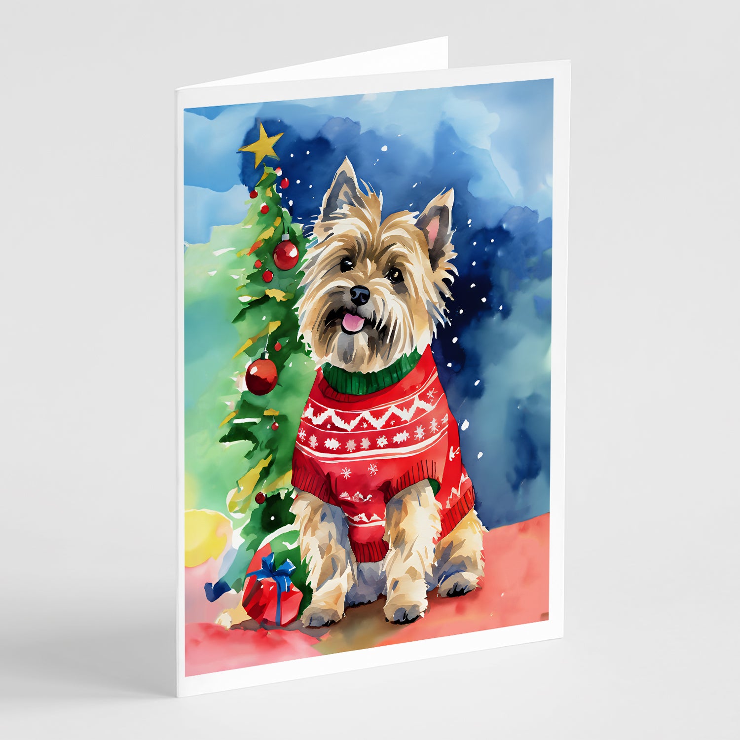 Buy this Cairn Terrier Christmas Greeting Cards Pack of 8