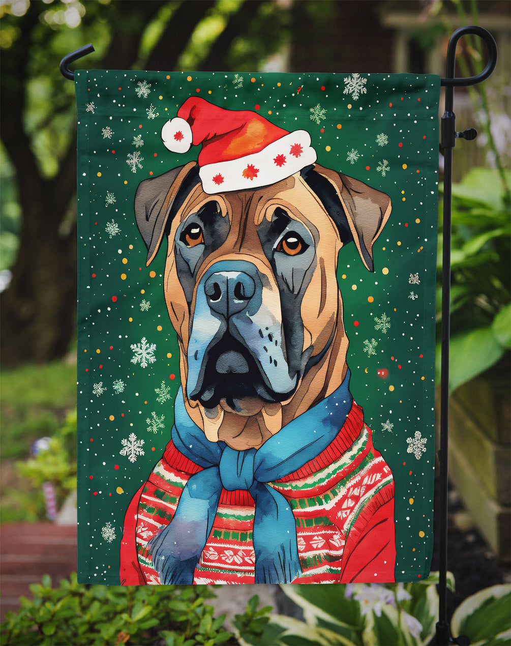 Cane Corso Christmas Garden Flag