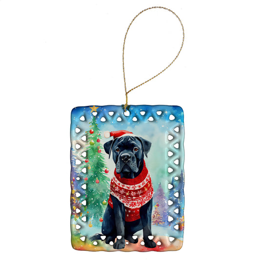 Buy this Cane Corso Christmas Porcelain Ornament