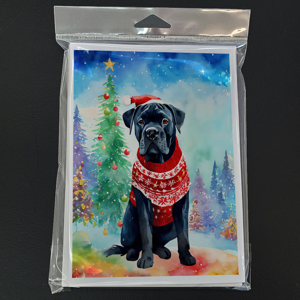 Cane Corso Christmas Greeting Cards Pack of 8