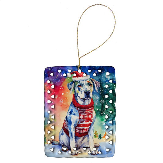 Buy this Catahoula Christmas Porcelain Ornament