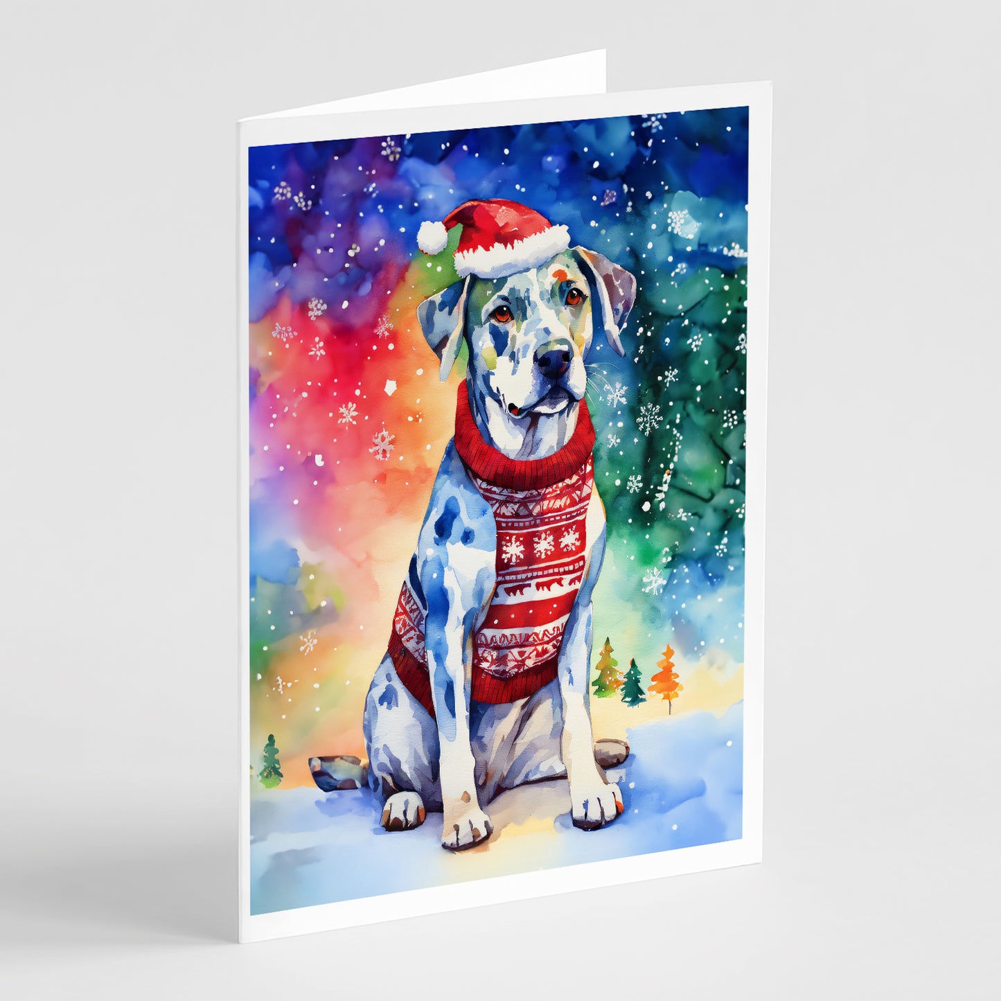 Buy this Catahoula Christmas Greeting Cards Pack of 8