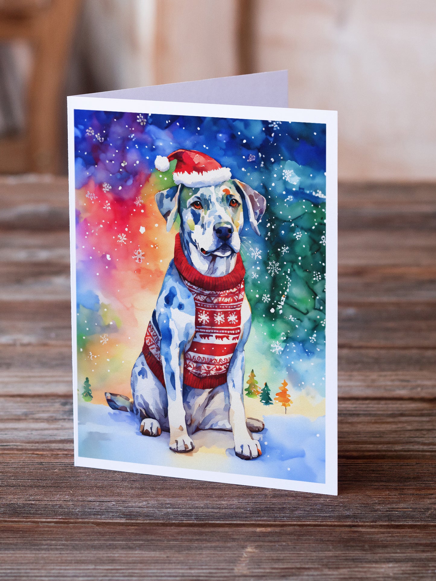 Catahoula Christmas Greeting Cards Pack of 8