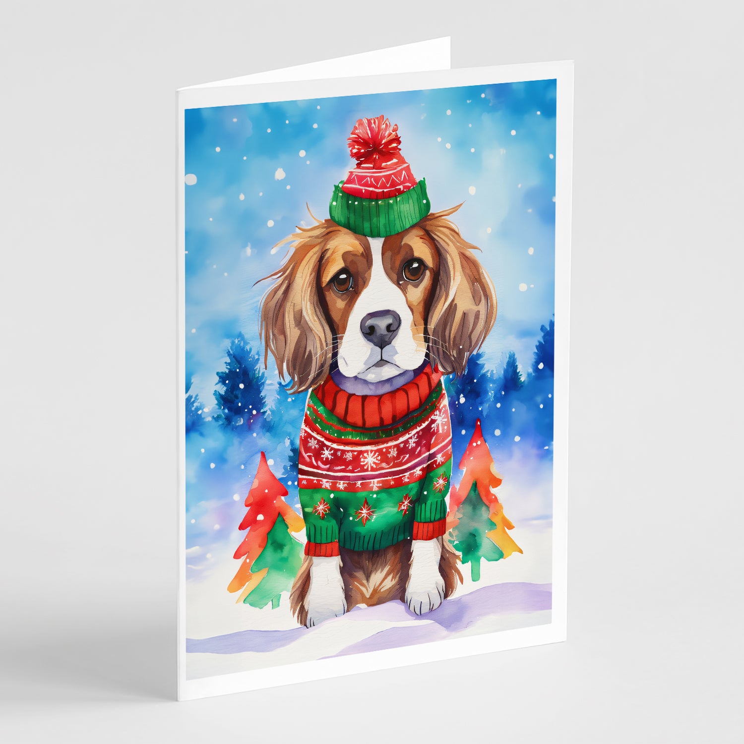 Buy this Cavalier Spaniel Christmas Greeting Cards Pack of 8