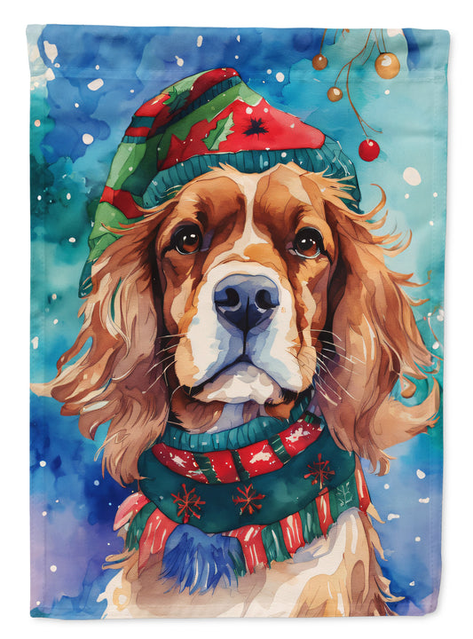 Buy this Cavalier Spaniel Christmas House Flag