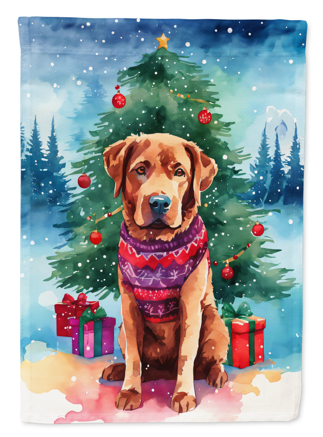 Buy this Chesapeake Bay Retriever Christmas Garden Flag