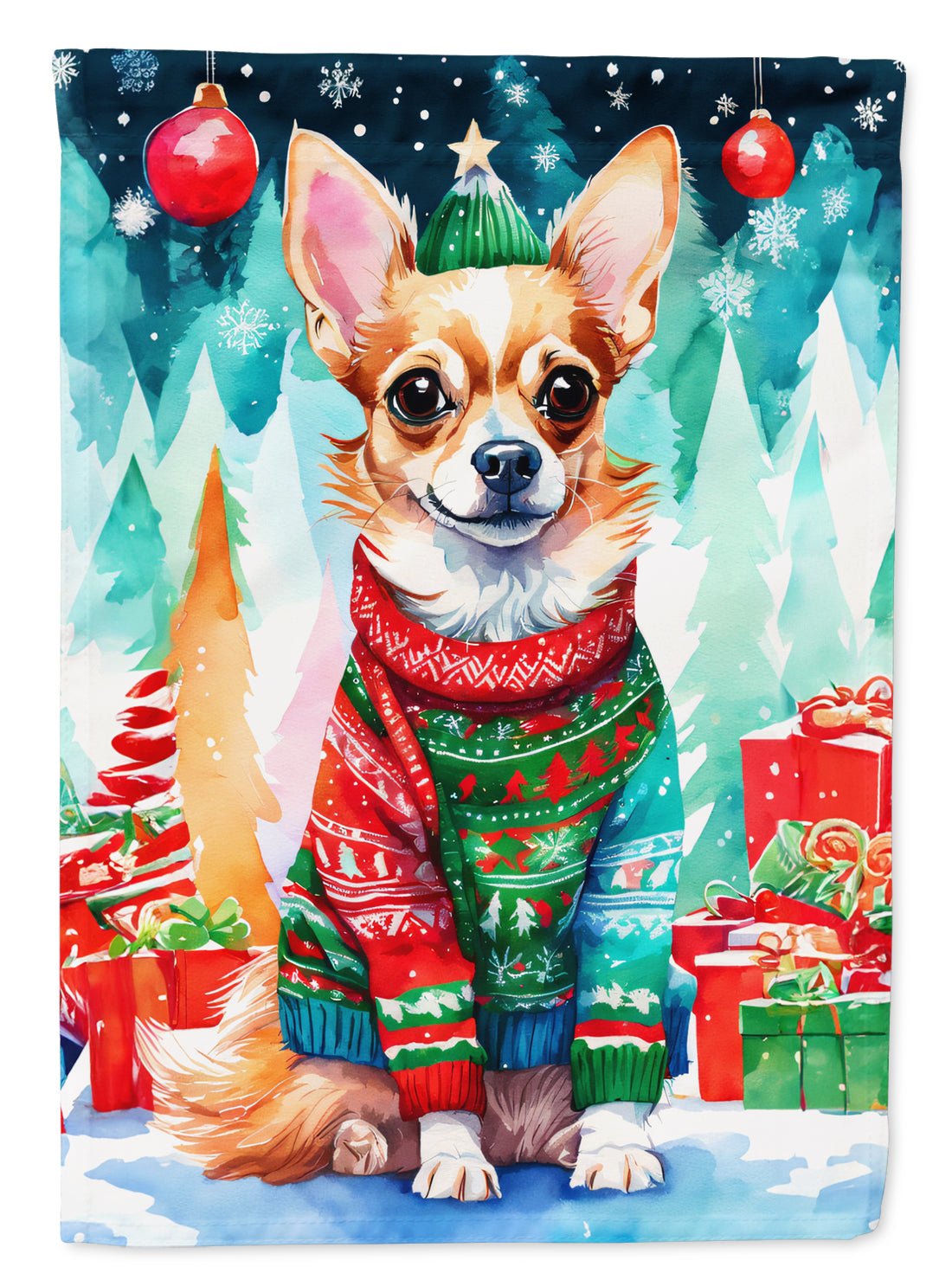 Buy this Chihuahua Christmas Garden Flag