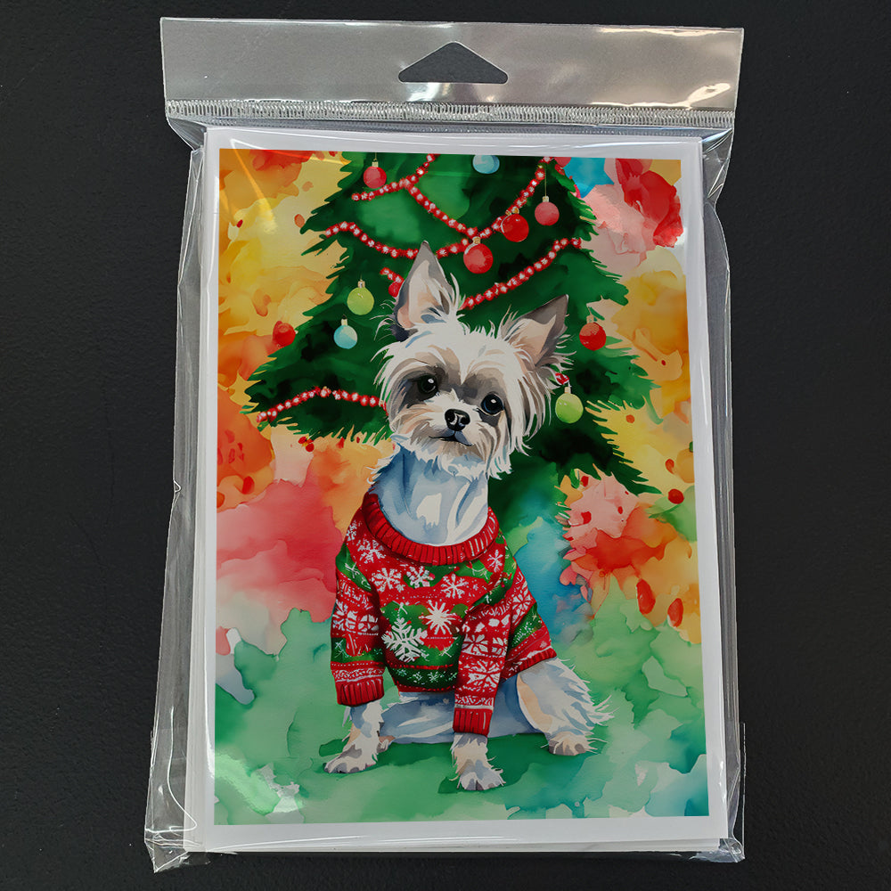 Chinese Crested Christmas Greeting Cards Pack of 8