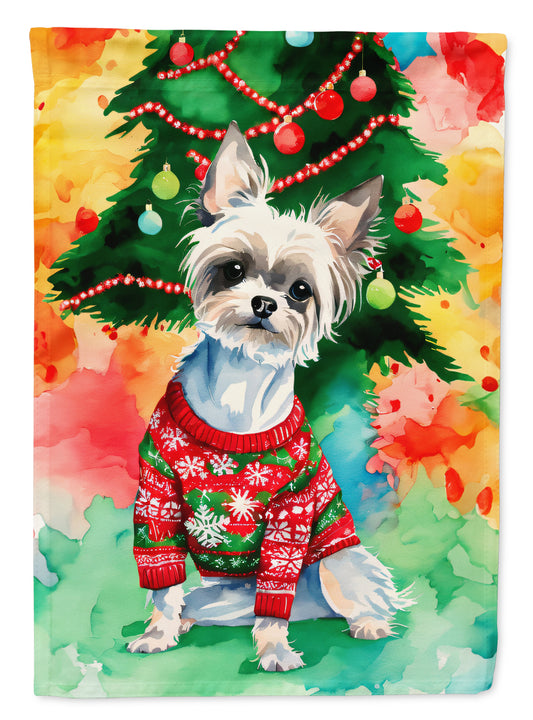 Buy this Chinese Crested Christmas Garden Flag