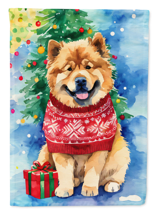 Buy this Chow Chow Christmas House Flag