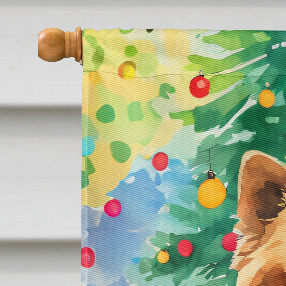 Chow Chow Christmas House Flag