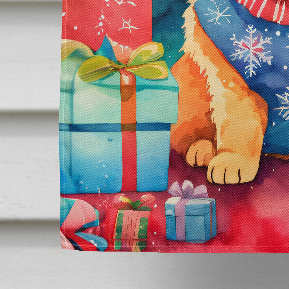 Chow Chow Christmas House Flag