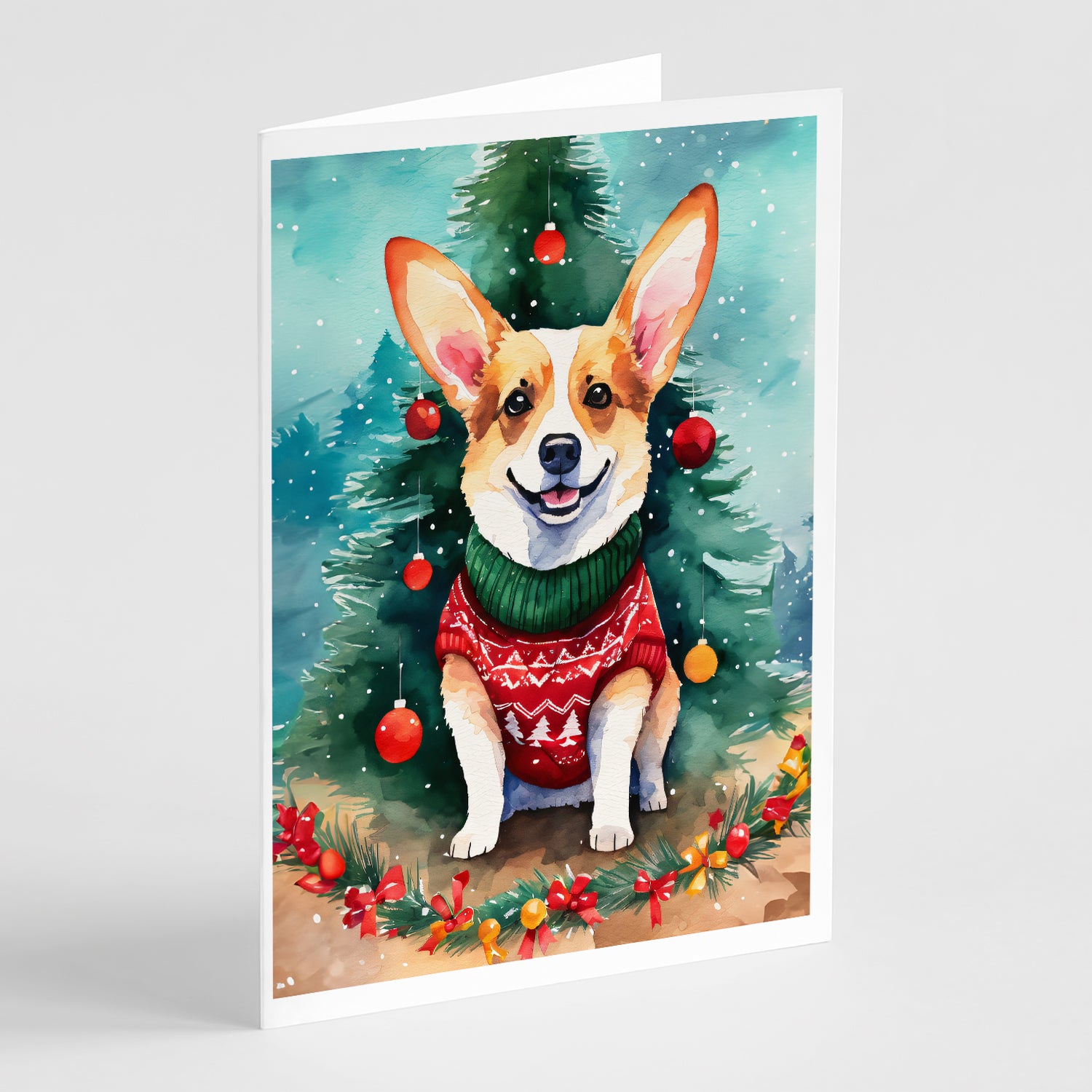 Buy this Corgi Christmas Greeting Cards Pack of 8