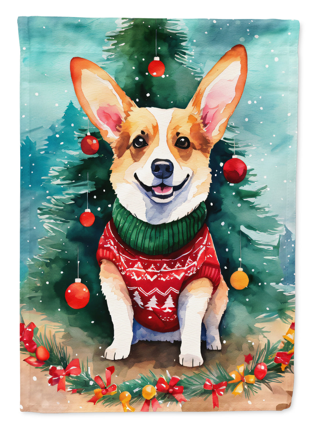 Buy this Corgi Christmas Garden Flag