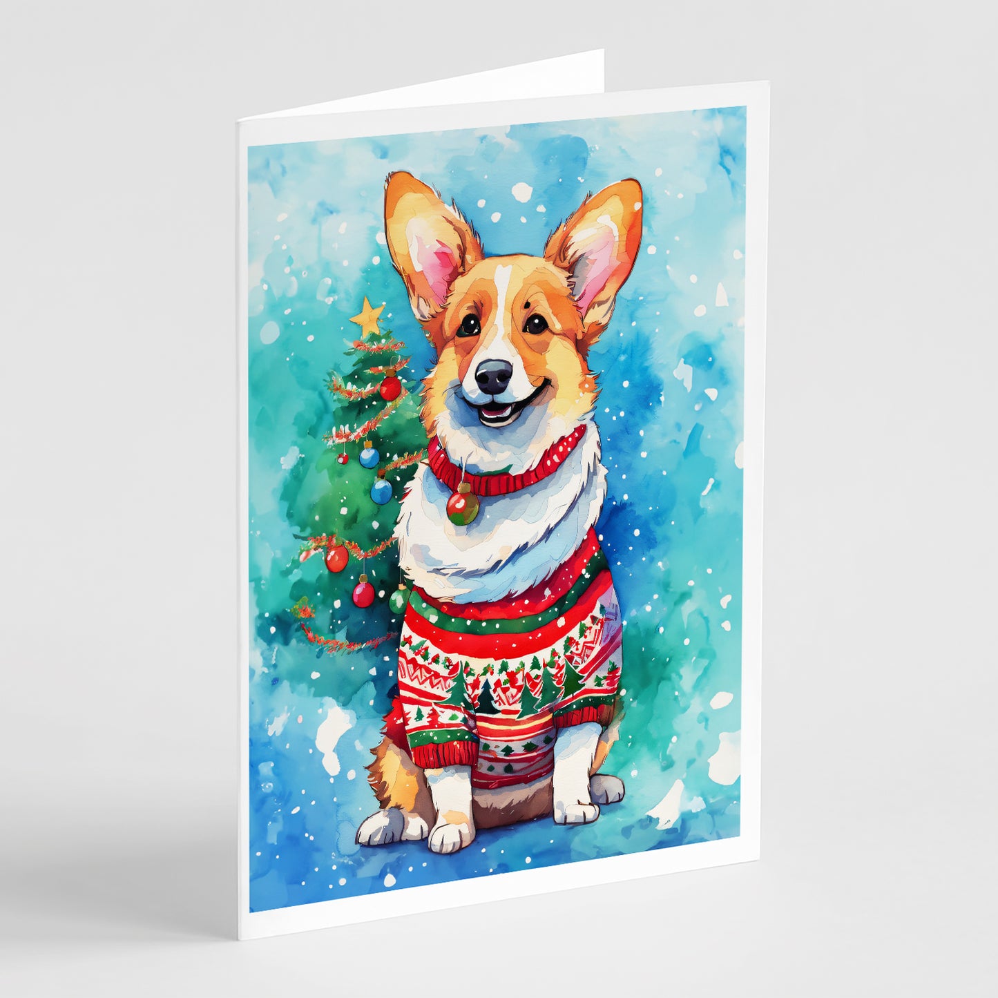 Buy this Corgi Christmas Greeting Cards Pack of 8