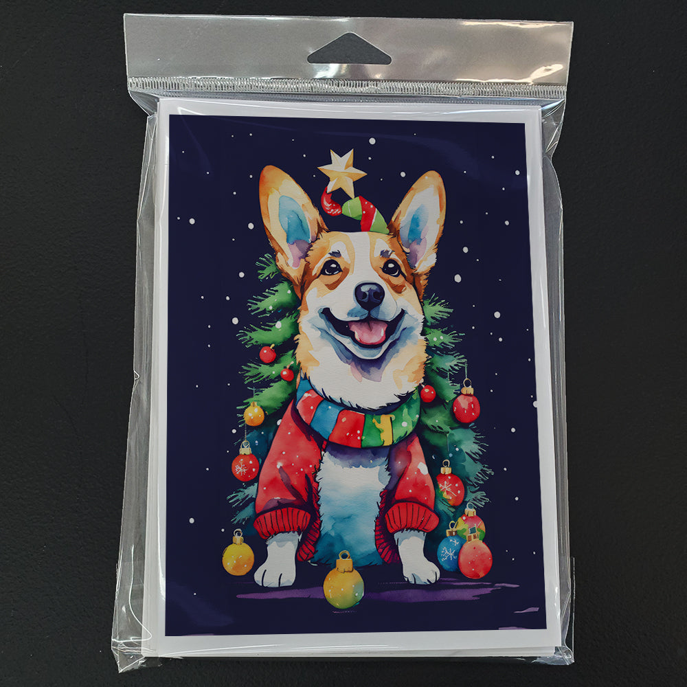 Corgi Christmas Greeting Cards Pack of 8