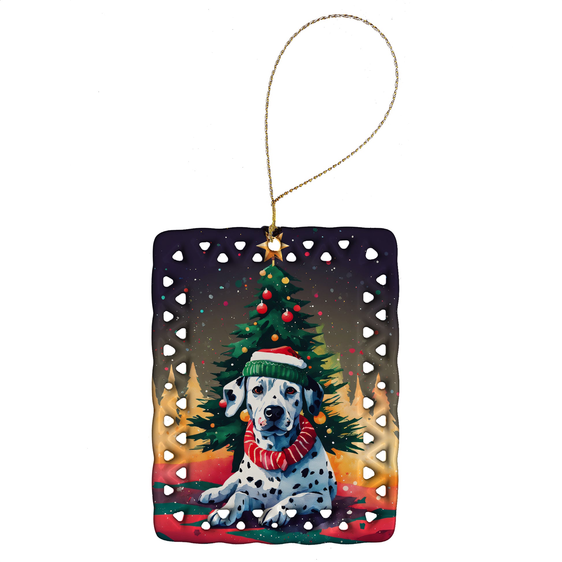 Buy this Dalmatian Christmas Porcelain Ornament