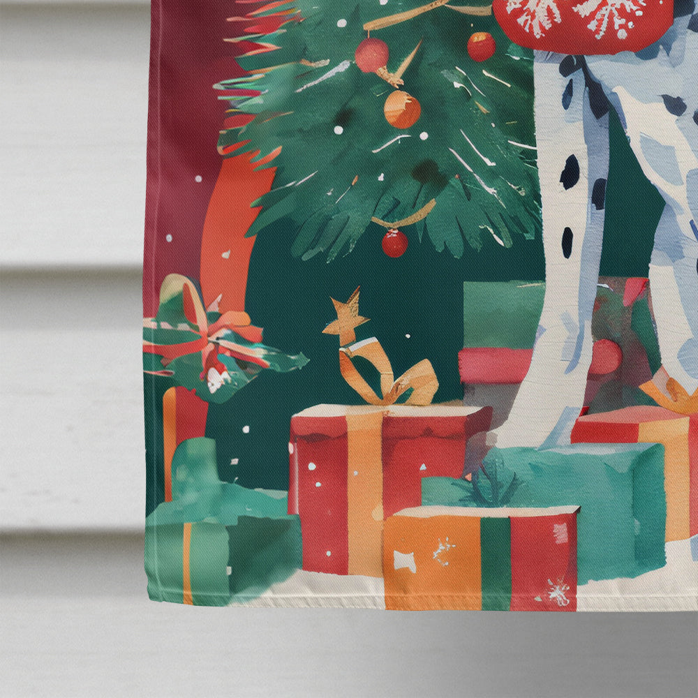 Dalmatian Christmas House Flag