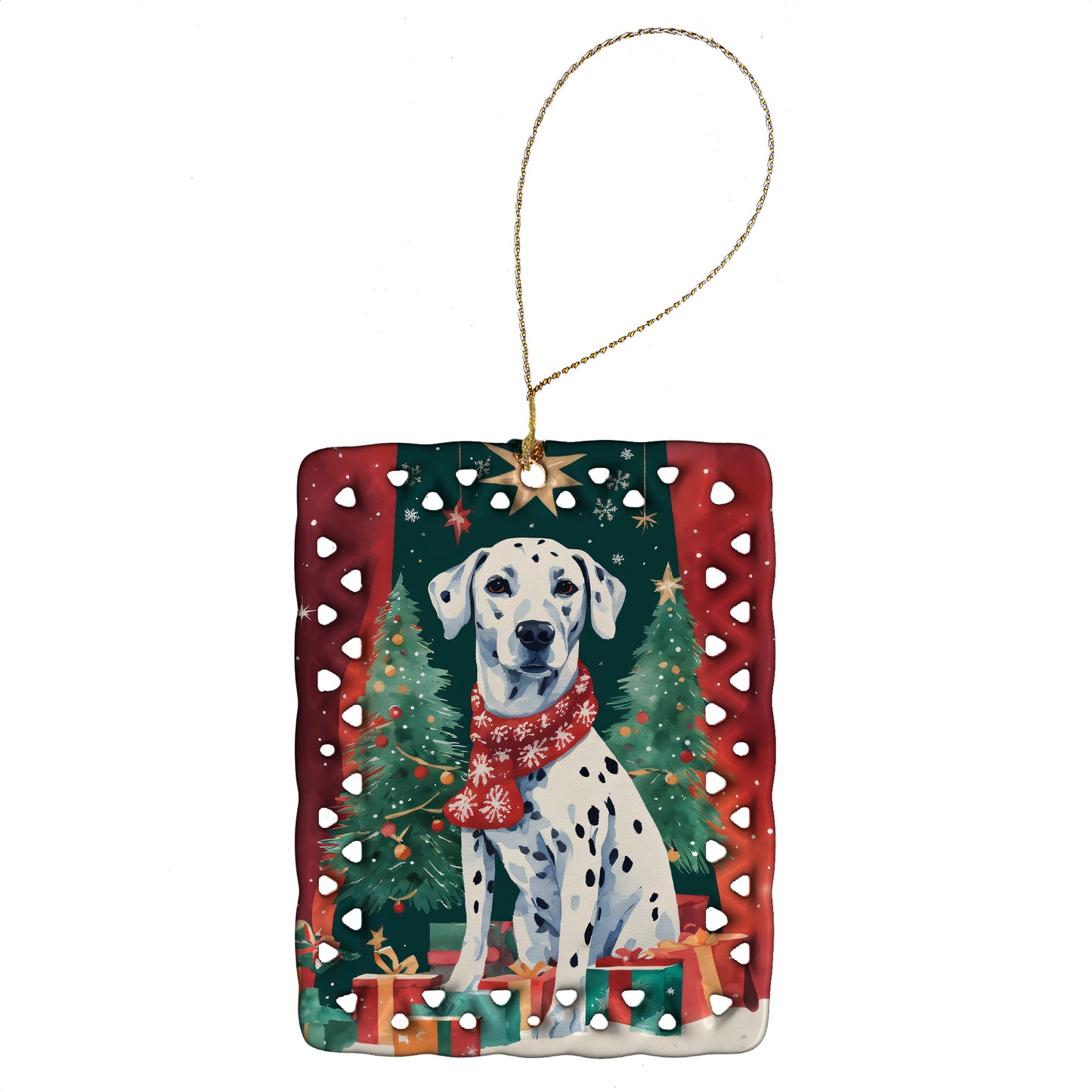 Buy this Dalmatian Christmas Porcelain Ornament