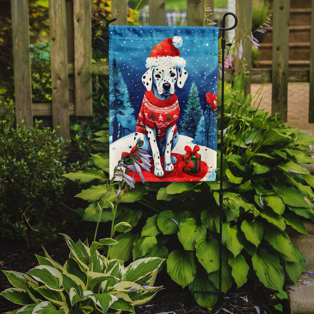 Dalmatian Christmas Garden Flag