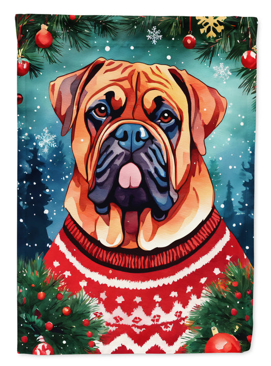 Buy this Dogue de Bordeaux Christmas House Flag