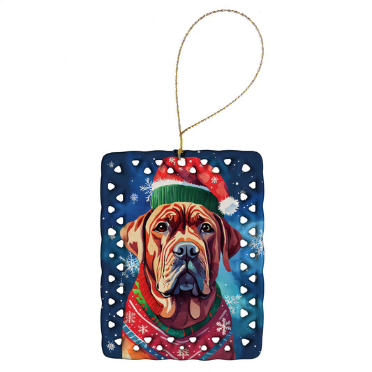 Buy this Dogue de Bordeaux Christmas Porcelain Ornament