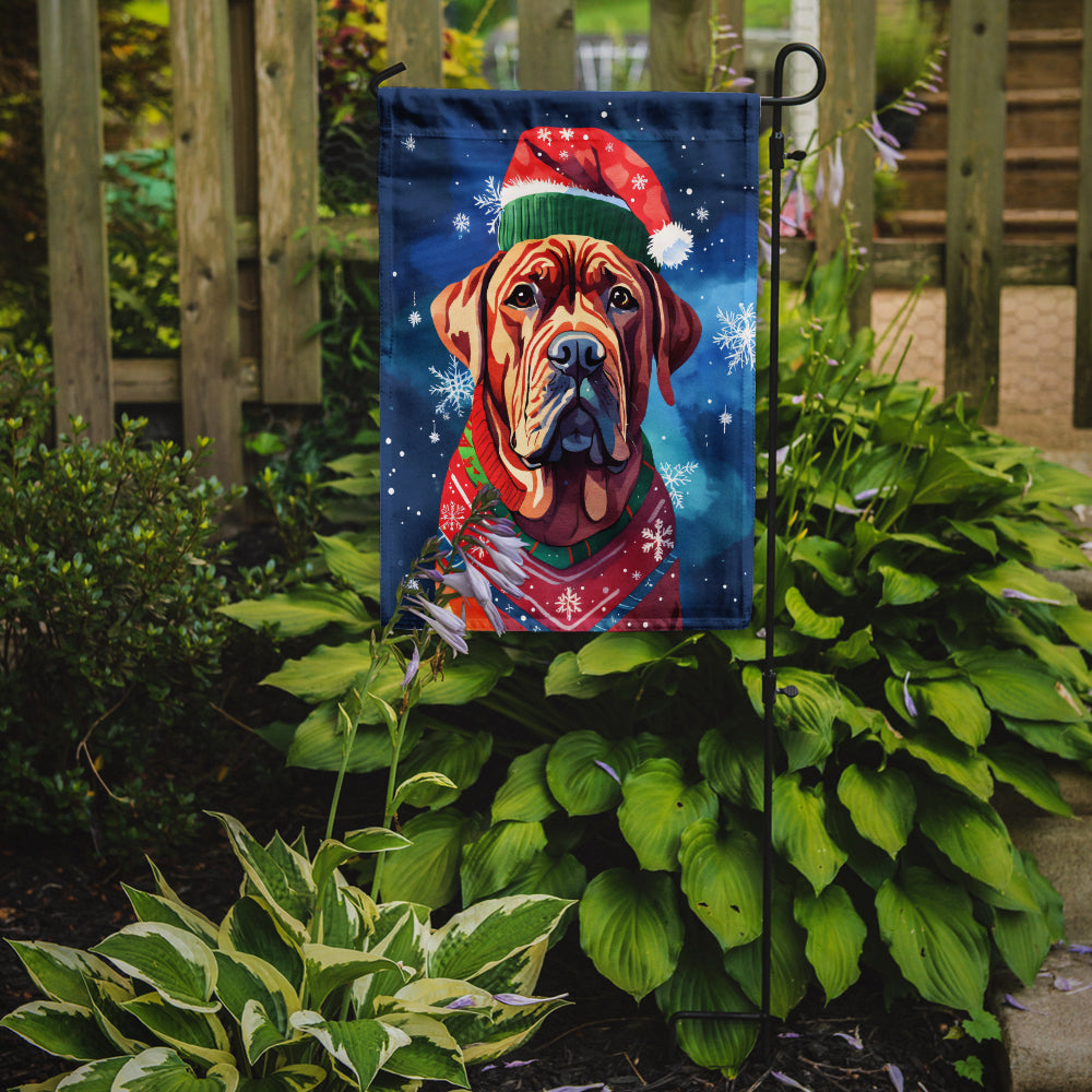 Dogue de Bordeaux Christmas Garden Flag