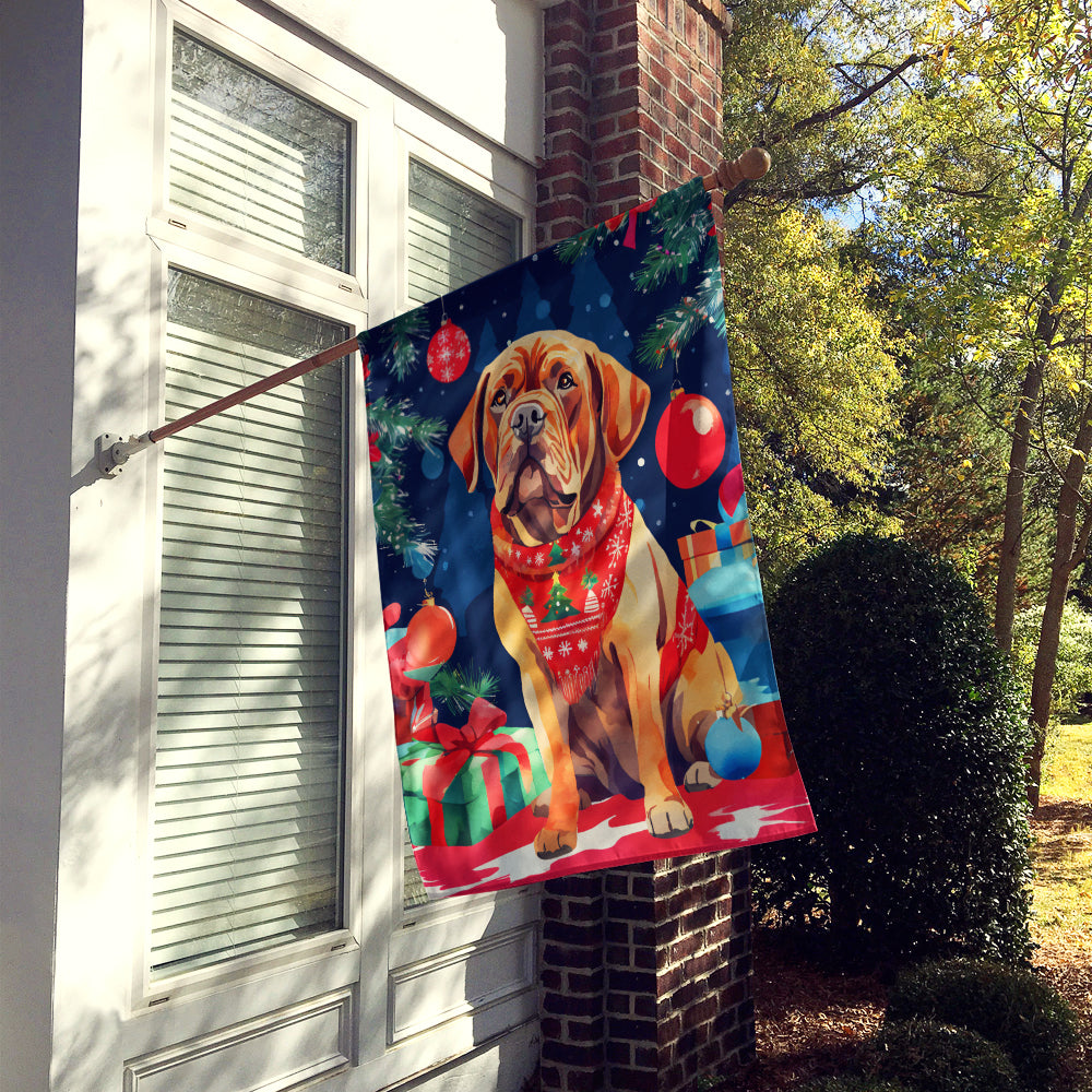 Dogue de Bordeaux Christmas House Flag