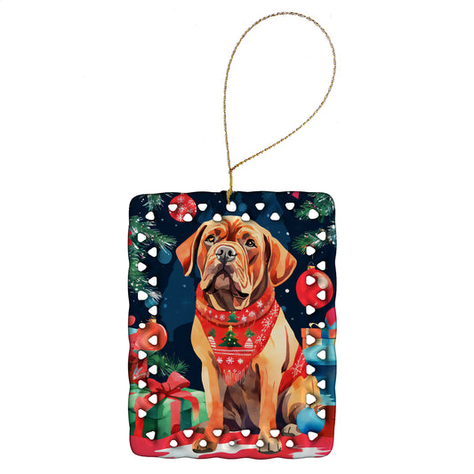 Buy this Dogue de Bordeaux Christmas Porcelain Ornament