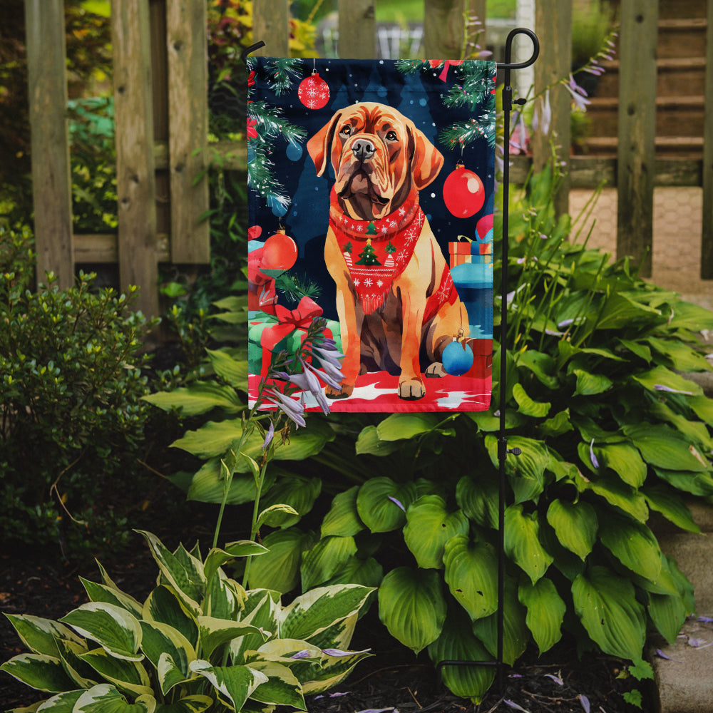 Dogue de Bordeaux Christmas Garden Flag