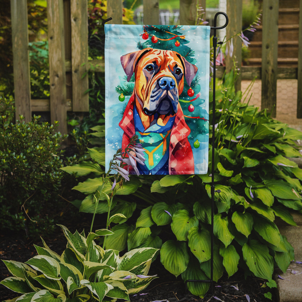 Dogue de Bordeaux Christmas Garden Flag