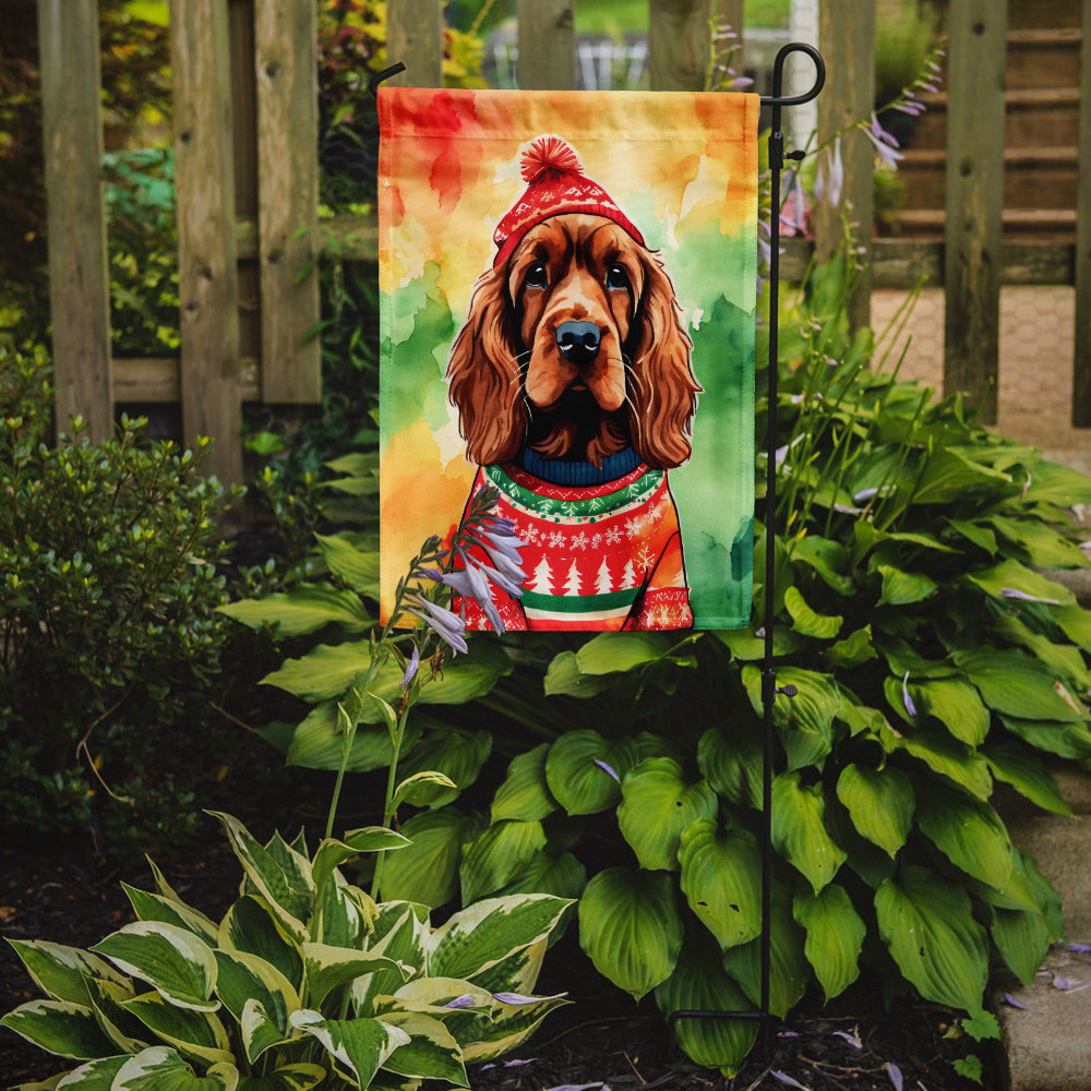 English Cocker Spaniel Christmas Garden Flag