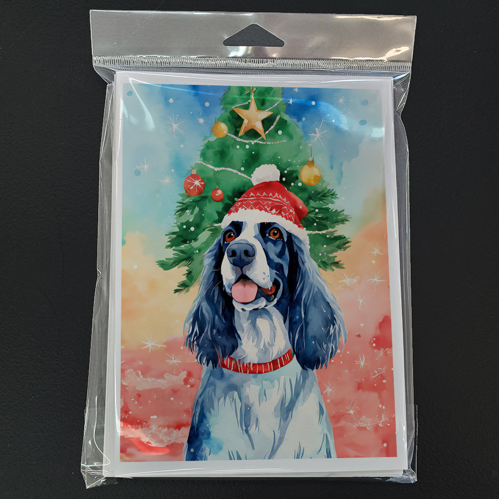 English Setter Christmas Greeting Cards Pack of 8