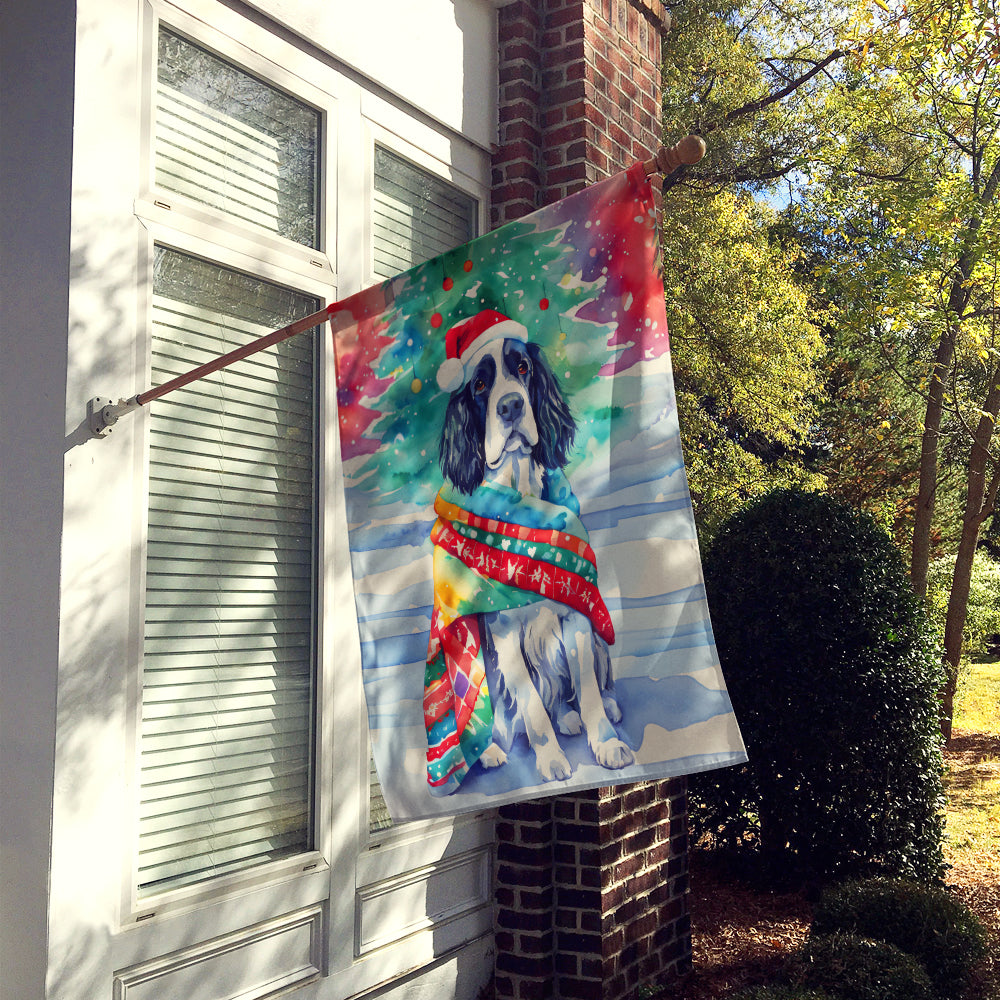 English Springer Spaniel Christmas House Flag