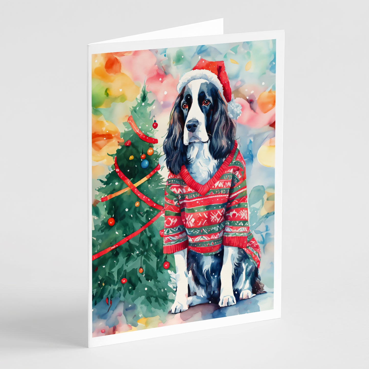 Buy this English Springer Spaniel Christmas Greeting Cards Pack of 8