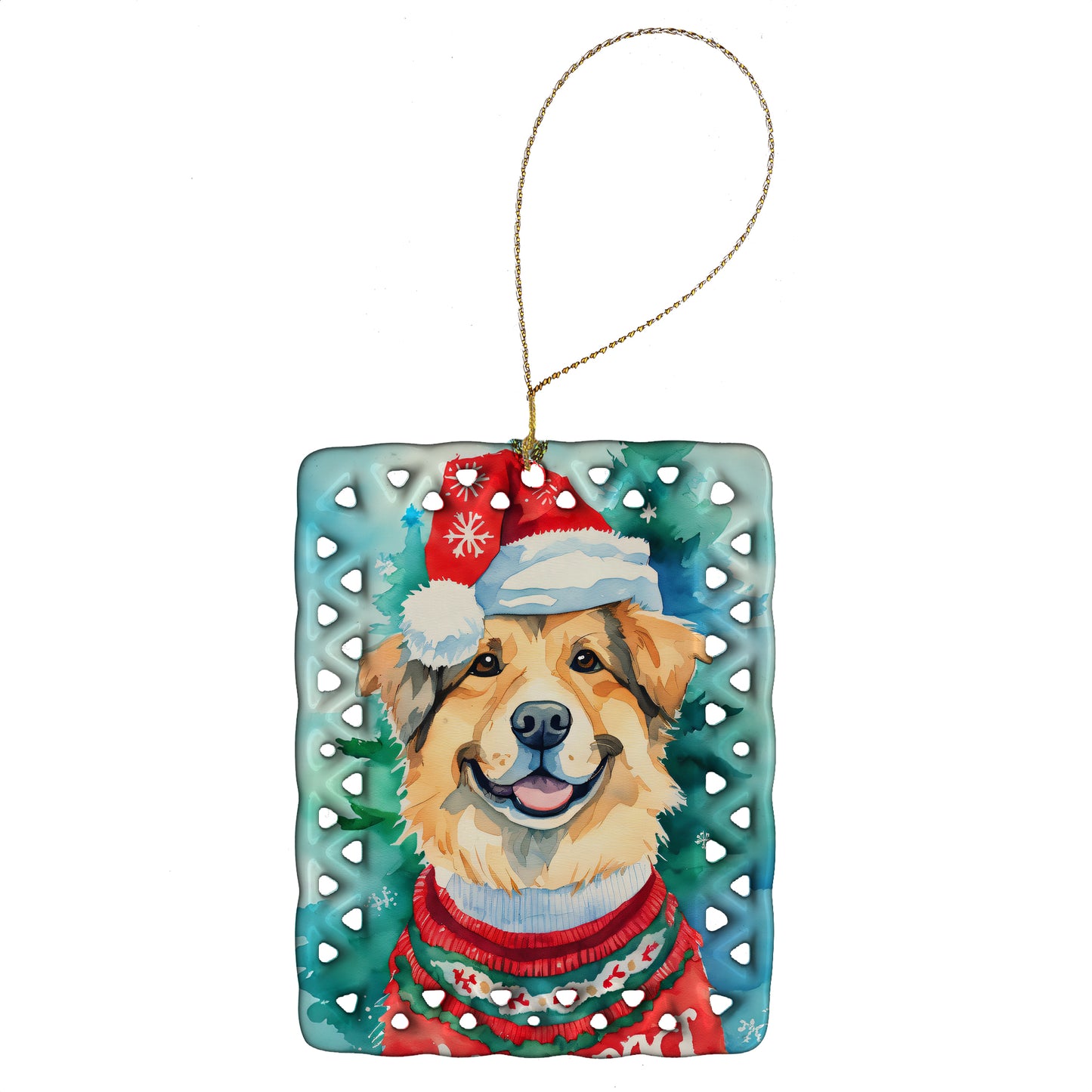 Buy this Finnish Lapphund Christmas Porcelain Ornament