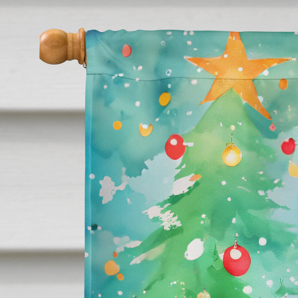 French Bulldog Christmas House Flag