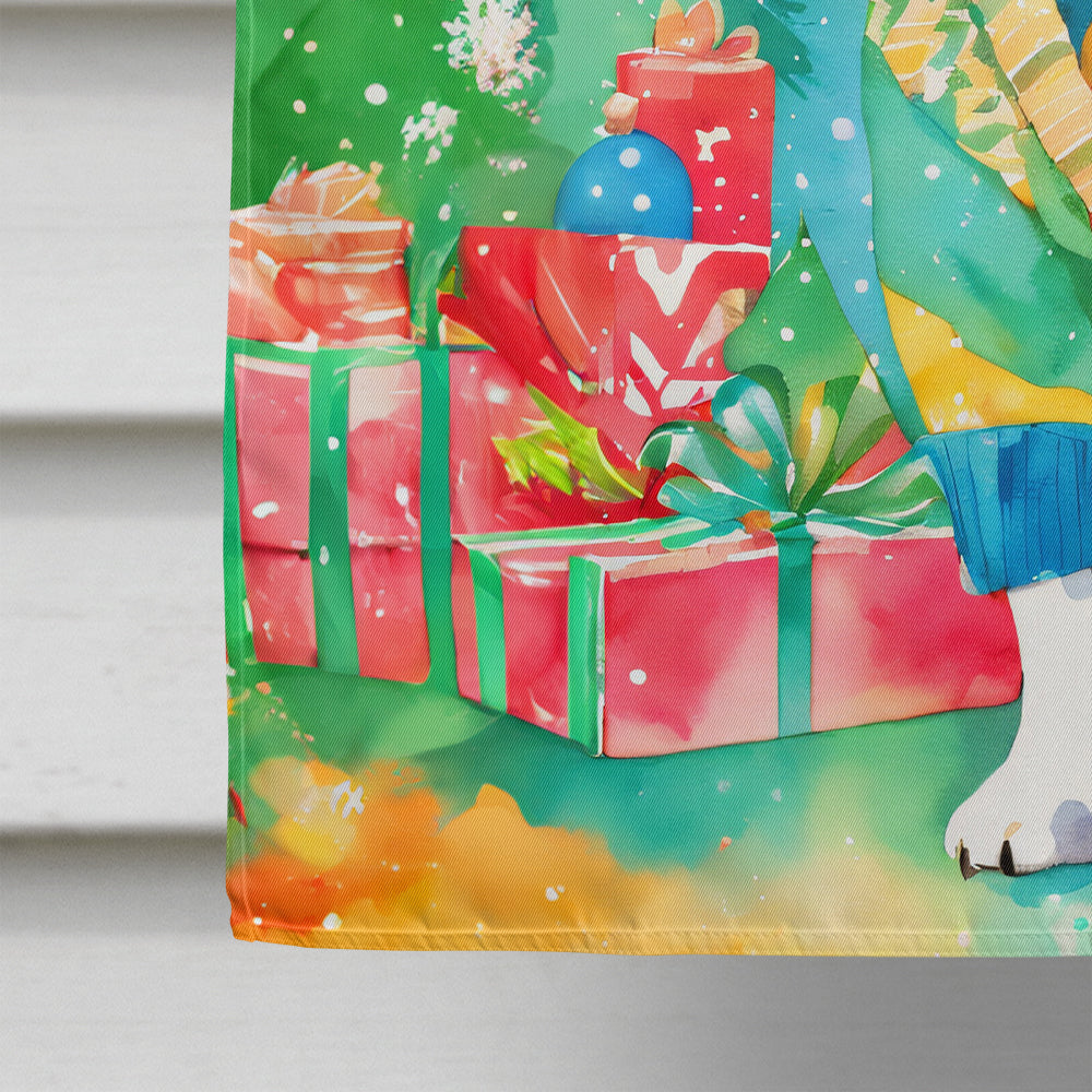 French Bulldog Christmas House Flag