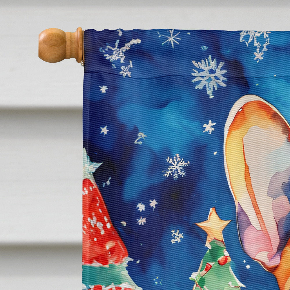 French Bulldog Christmas House Flag