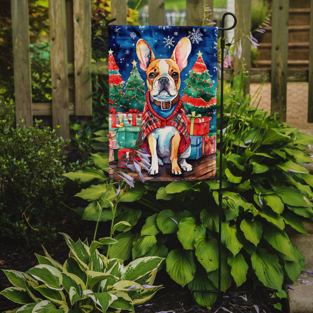 French Bulldog Christmas Garden Flag